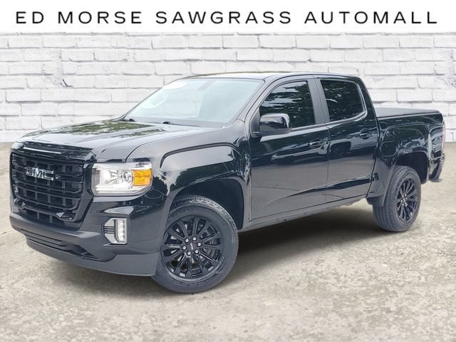 2022 GMC Canyon Elevation in Onyx Black — front three-quarter view