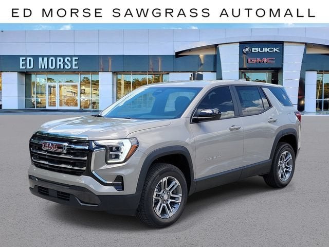 2026 GMC Terrain Elevation in Riverstone Metallic — front three-quarter view
