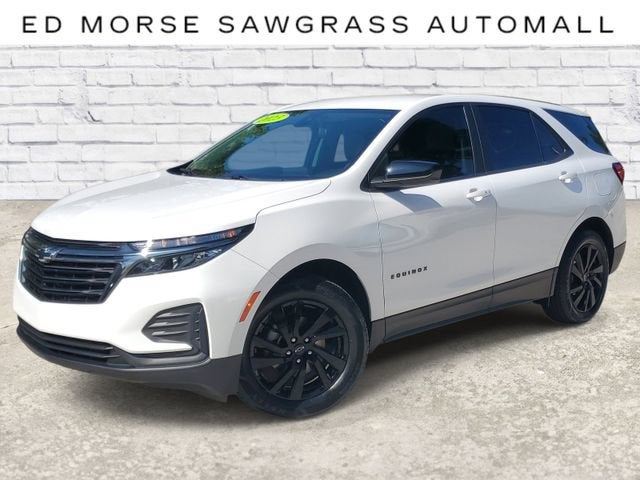 2023 Chevrolet Equinox LS in Summit White — front three-quarter view