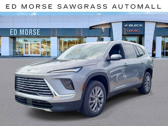 2026 Buick Enclave Preferred in Moonstone Gray Metallic — front three-quarter view
