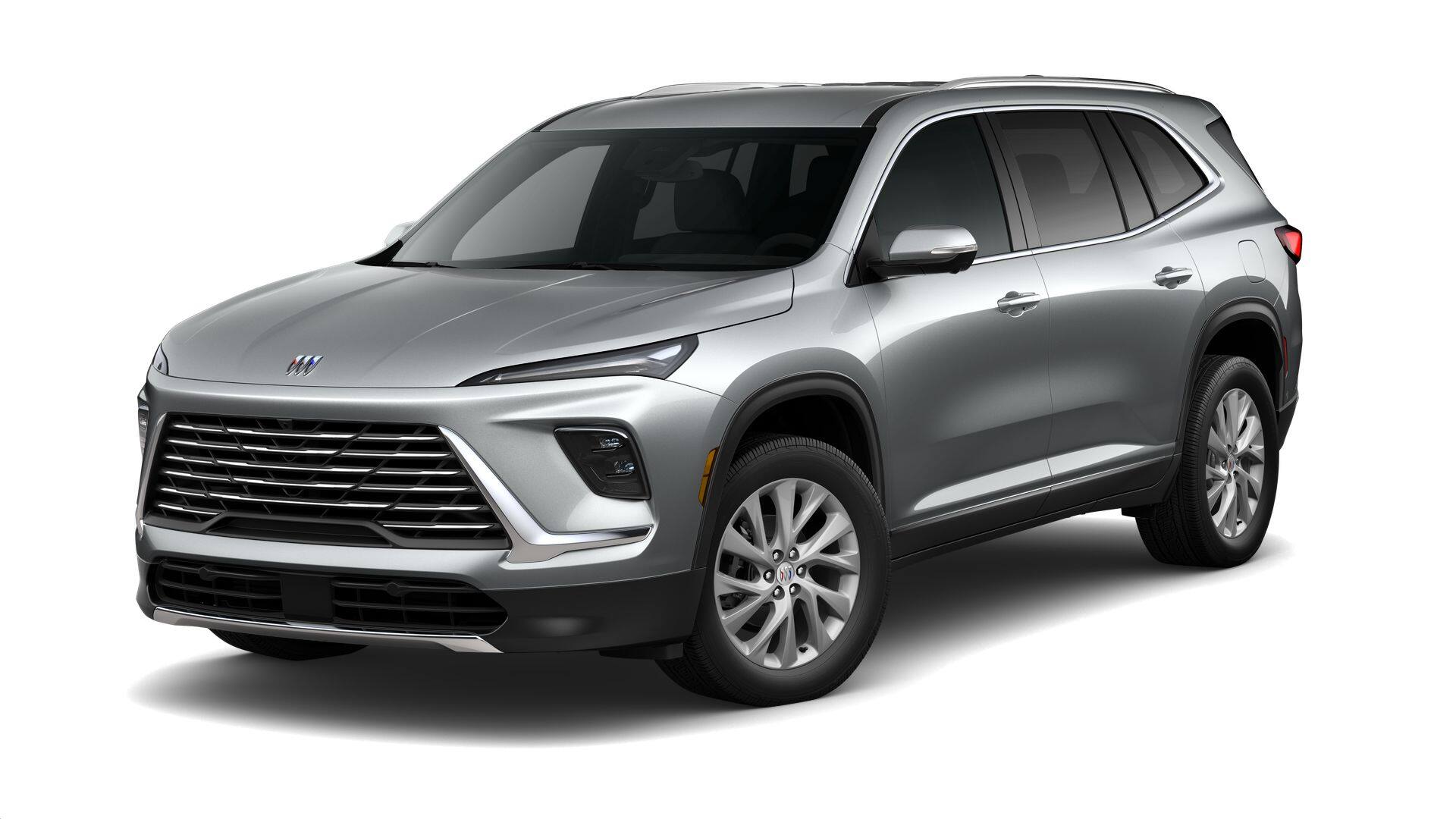 2026 Buick Enclave Preferred in Moonstone Gray Metallic — front three-quarter view