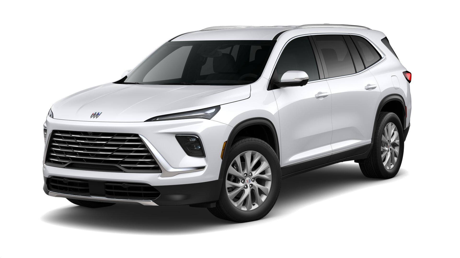 2026 Buick Enclave Preferred in Summit White — front three-quarter view