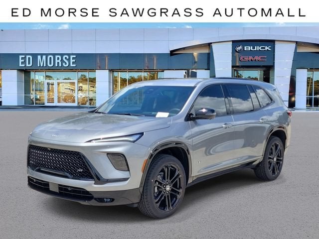 2026 Buick Enclave Sport Touring in Moonstone Gray Metallic — front three-quarter view