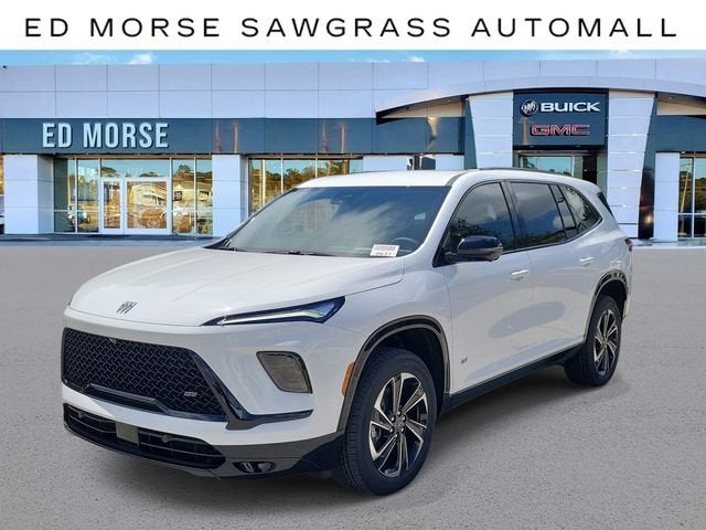 2026 Buick Enclave Sport Touring in Summit White — front three-quarter view