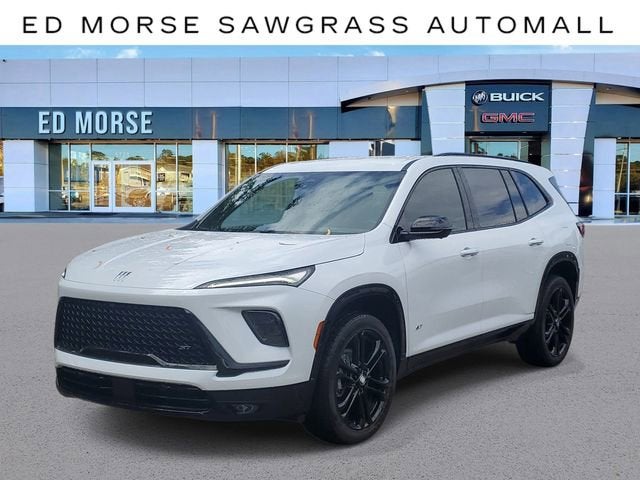 2026 Buick Enclave Sport Touring in Iridescent White Tricoat — front three-quarter view