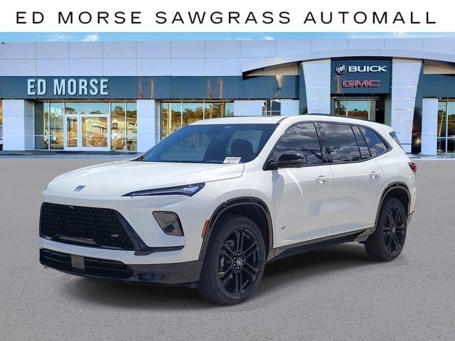 2026 Buick Enclave Sport Touring in Summit White — front three-quarter view