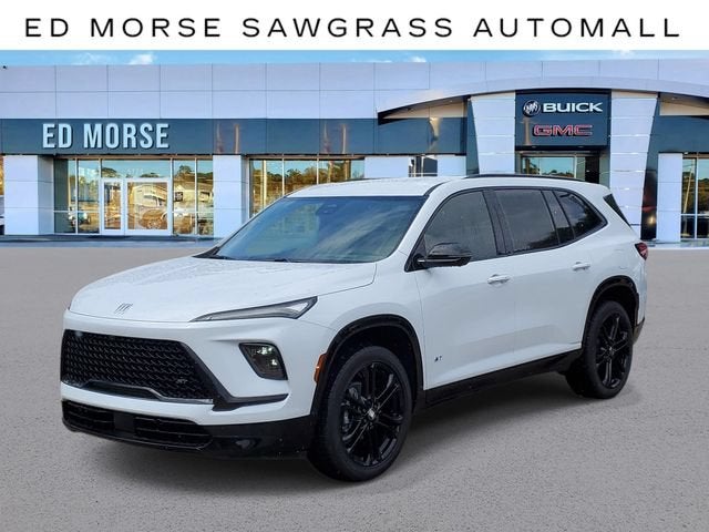 2026 Buick Enclave Sport Touring in Iridescent White Tricoat — front three-quarter view