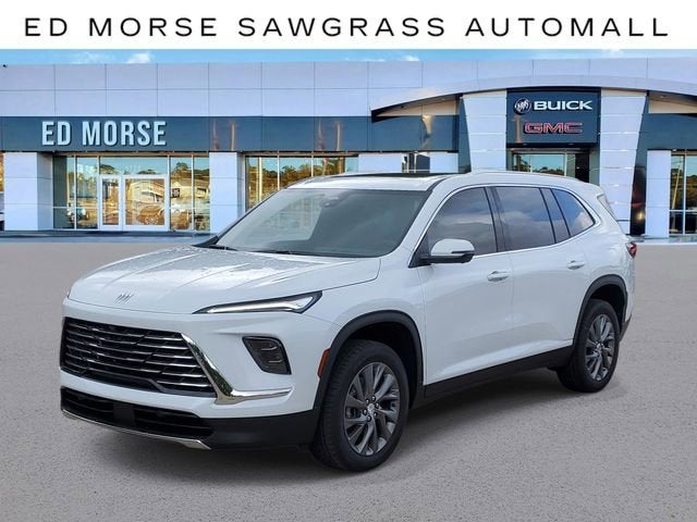 2026 Buick Enclave Preferred in Iridescent White Tricoat — front three-quarter view