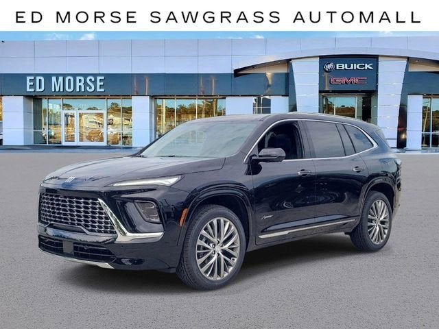 2026 Buick Enclave Avenir in Ebony Twilight Metallic — front three-quarter view