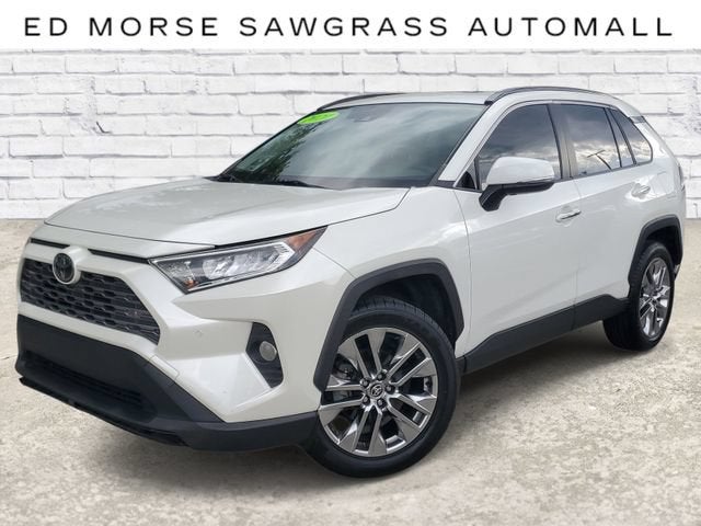 2020 Toyota RAV4 Limited in White — front three-quarter view