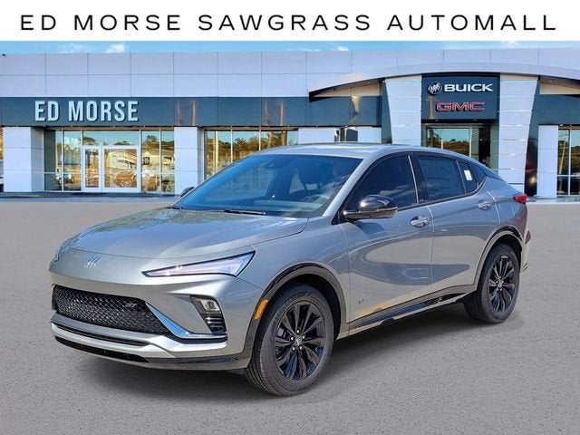 2026 Buick Envista Sport Touring in Moonstone Gray Metallic — front three-quarter view