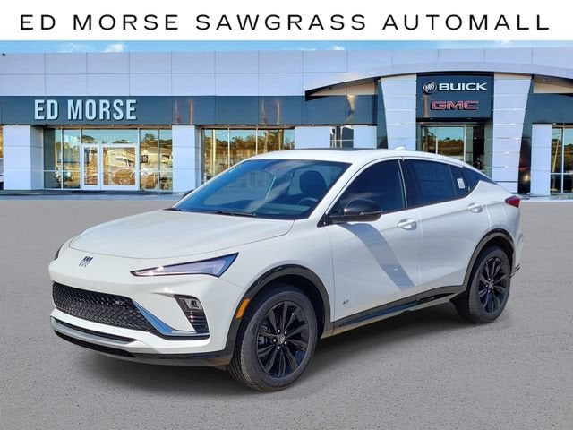 2026 Buick Envista Sport Touring in Summit White — front three-quarter view