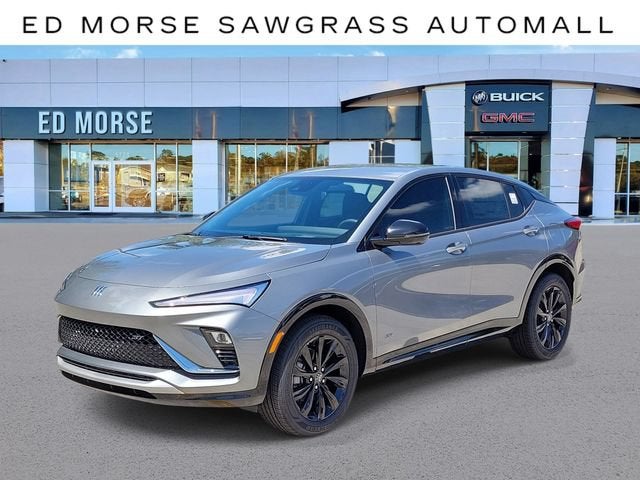 2026 Buick Envista Sport Touring in Moonstone Gray Metallic — front three-quarter view