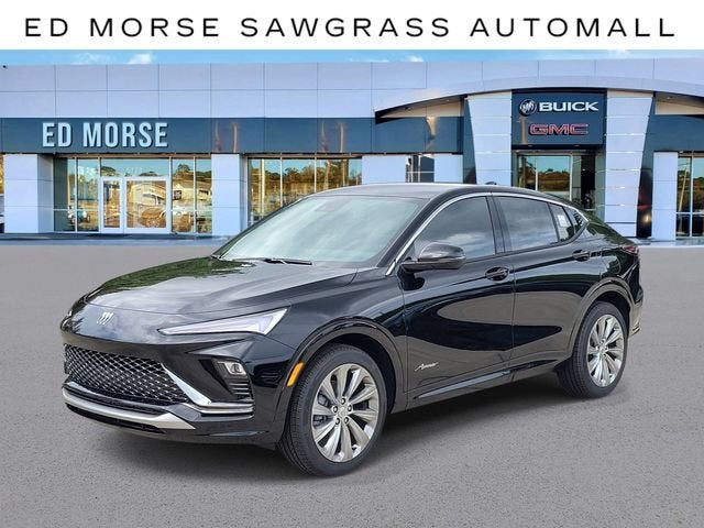 2026 Buick Envista Avenir in Ebony Twilight Metallic — front three-quarter view