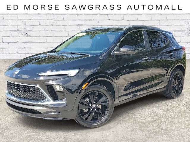 2024 Buick Encore GX Sport Touring in Ebony Twilight Metallic — front three-quarter view